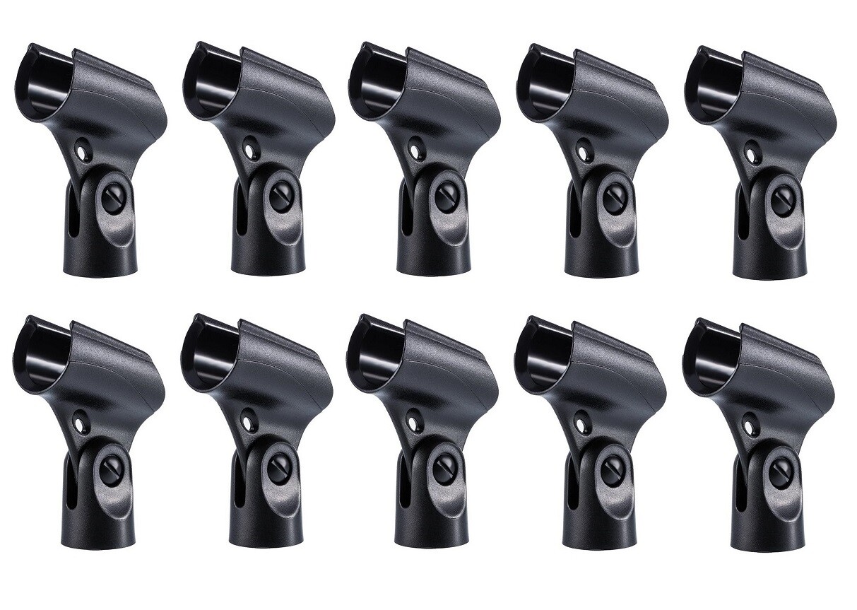 10 PCS Mic Clip Replacement for Shure SM57/58/86/87 A25D Mic Clip Holder