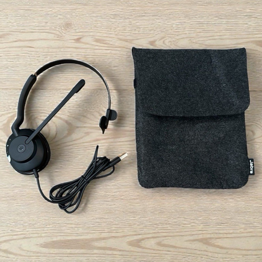 Jabra Evolve2 30 SE Wired Noise-Cancelling MS Mono Headset USB  (Open Box)