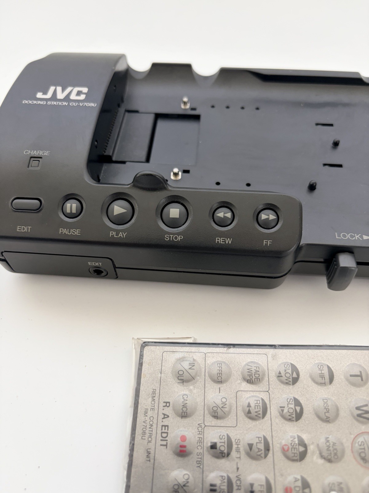 JVC Docking Station Model No. CU-V708U Video Camera Dock W/ Japan Remote No cord