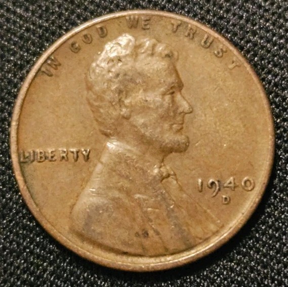 1940 Lincoln Wheat Cent • Denver Mint • Circulated • Free Shipping