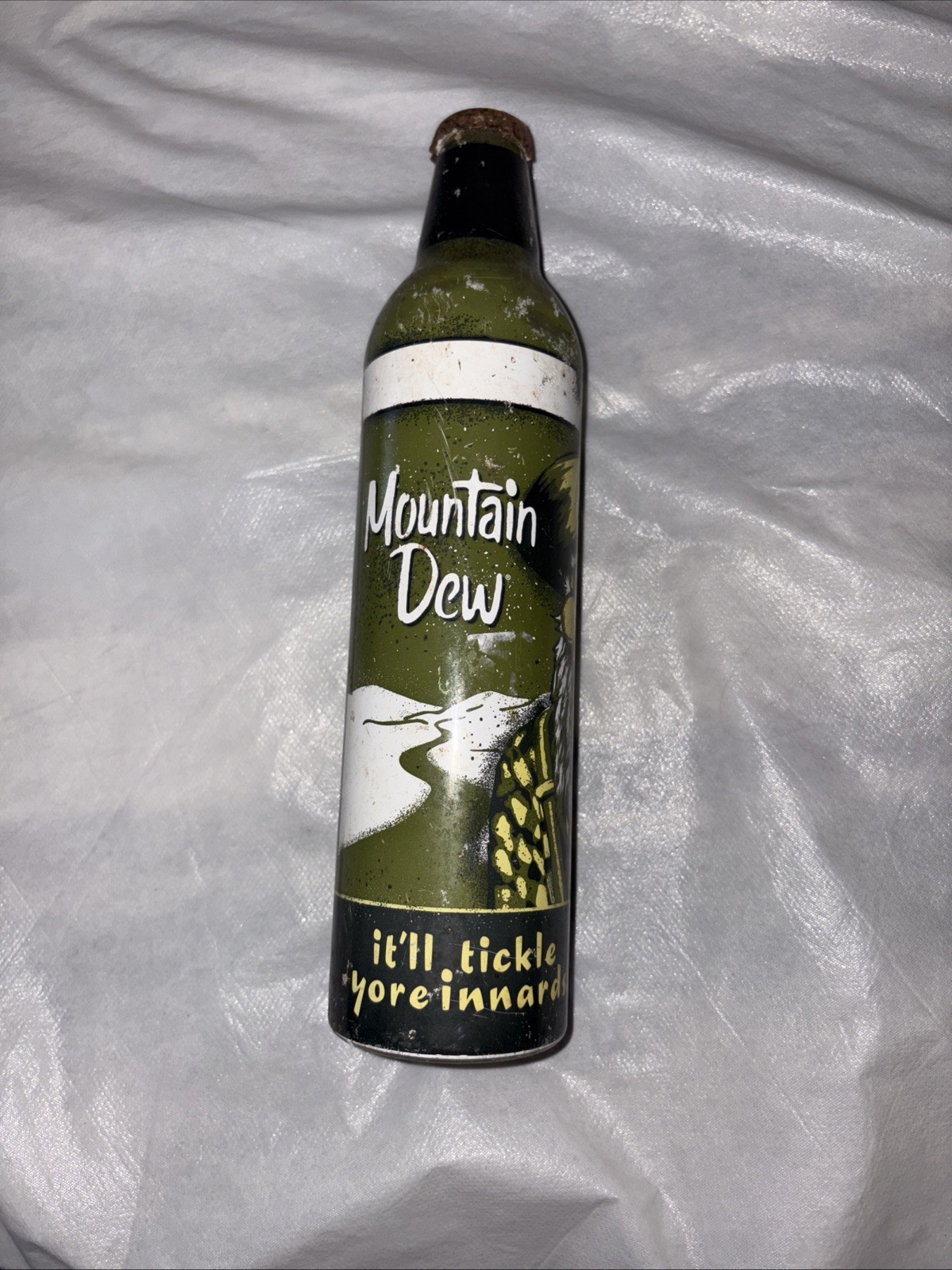 Vintage Mtn Dew Drink With Original Liquid Inside