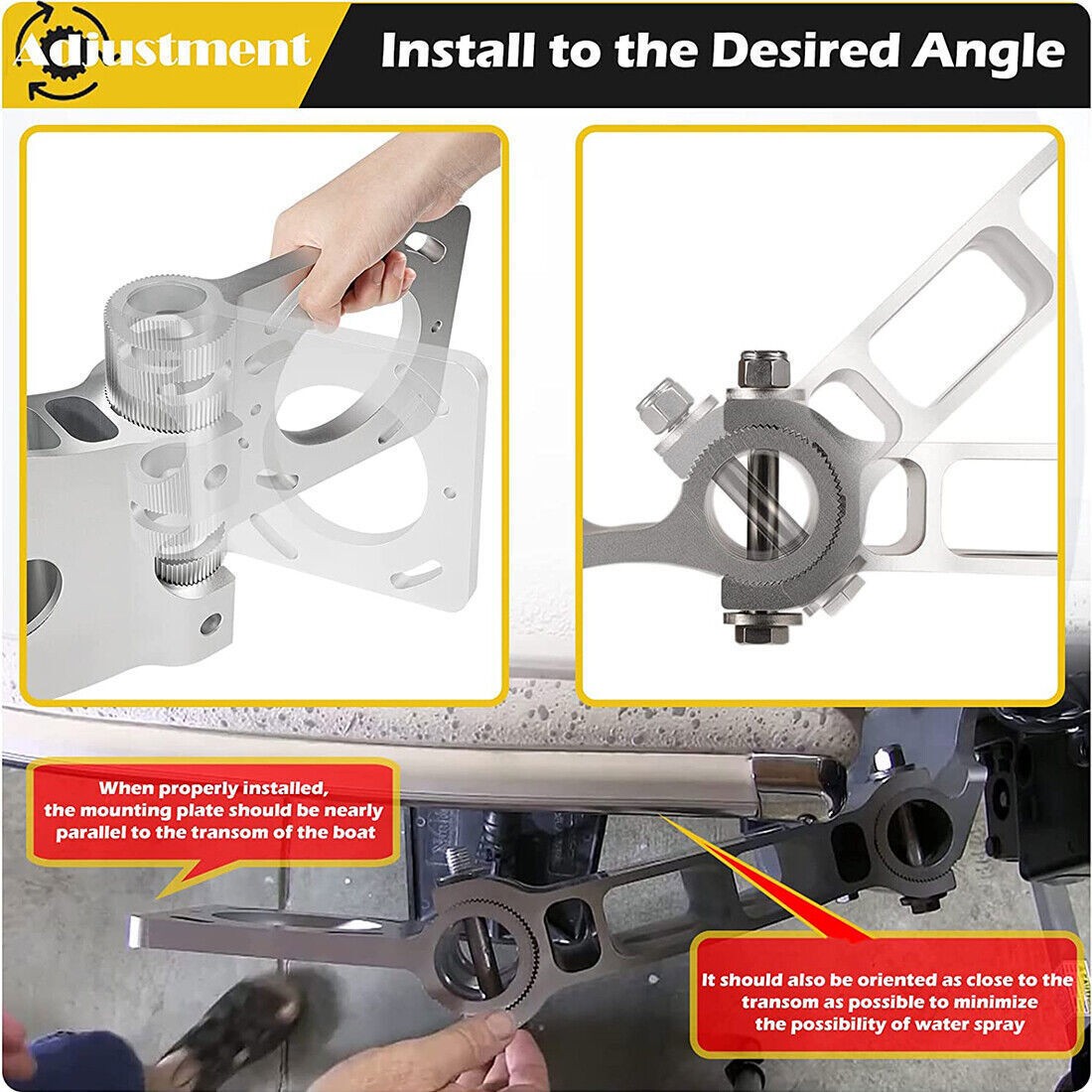 Replacement Talon Jack Plate Bracket Side Mount Adapter for Minn Kota 1810340