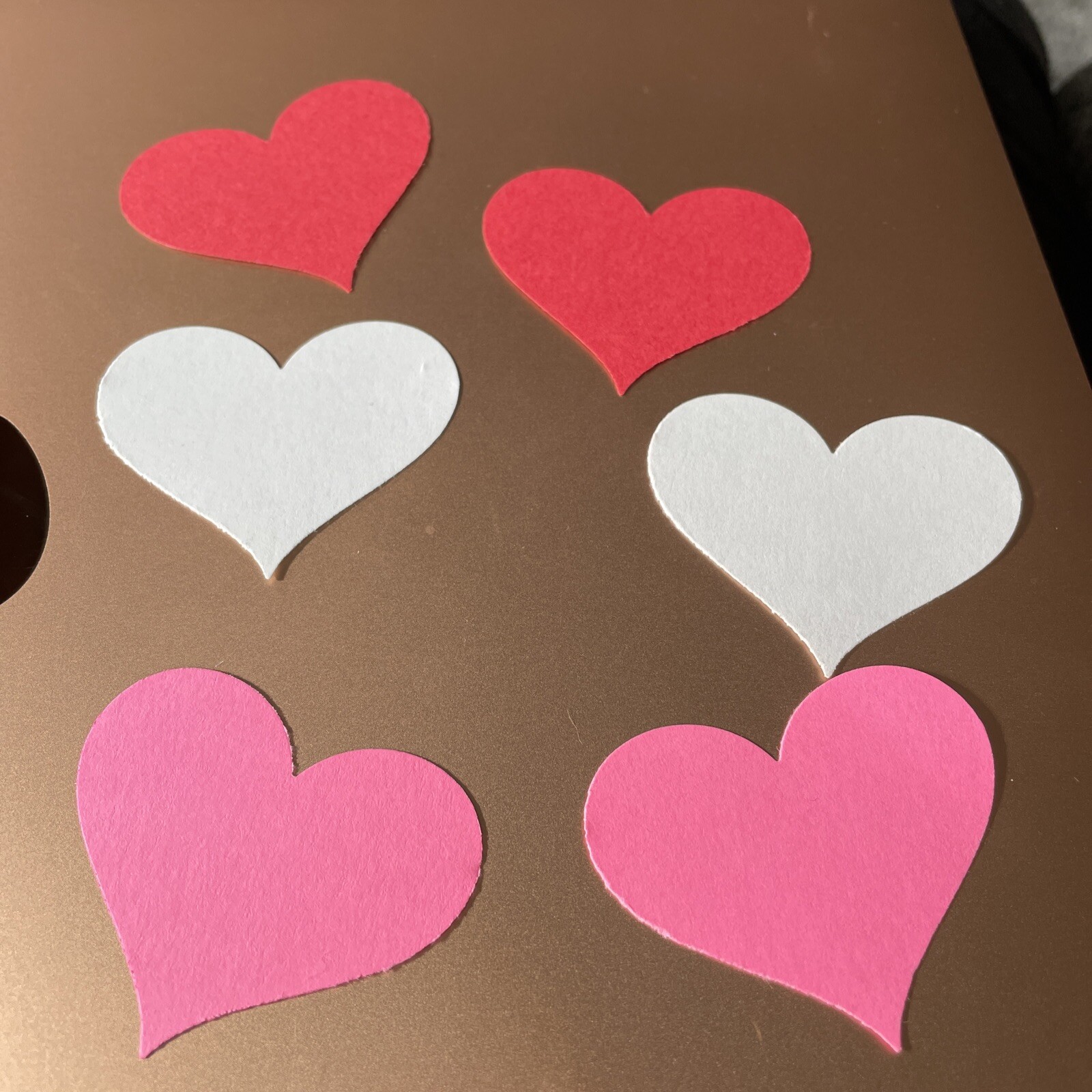 Fiskars Valentine Hearts  paper punchies Die Cuts