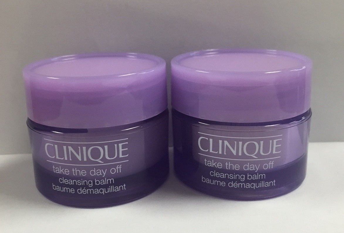 Lot of 2 New Clinique TAKE THE DAY OFF Cleansing Balm 0.5oz/15ml makeup remover