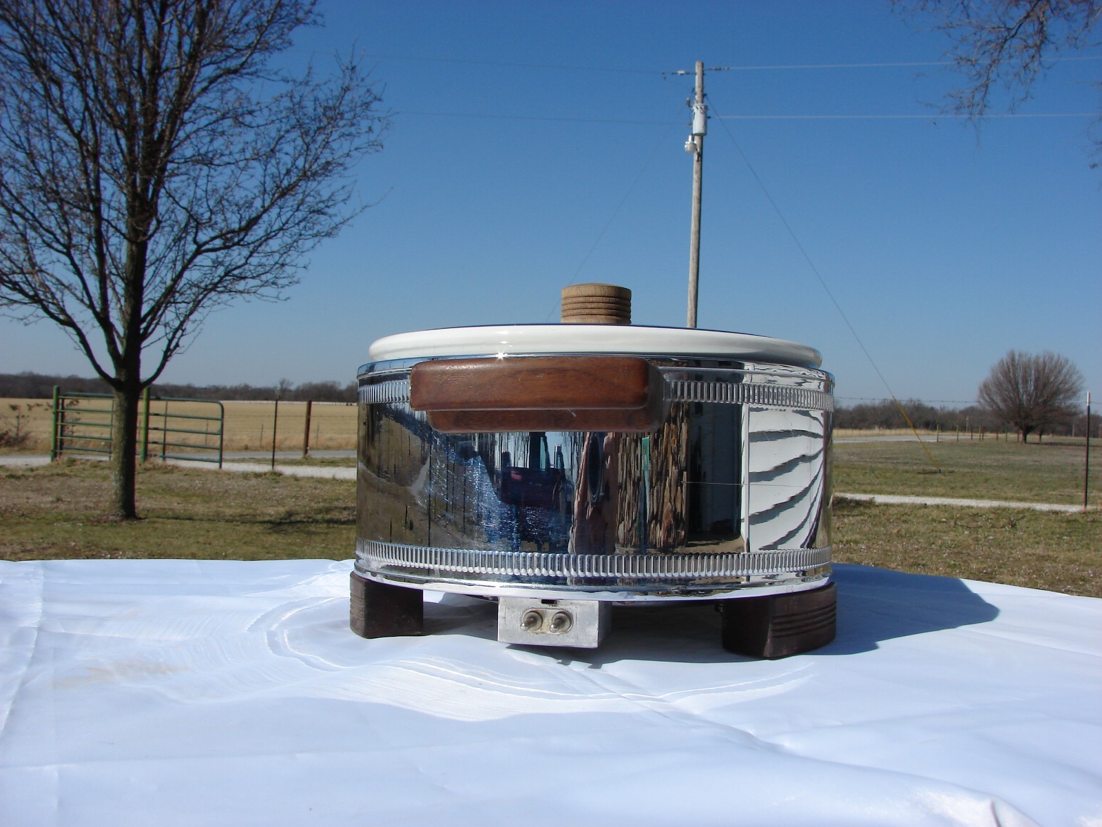 1934 Manning Bowman Buffet Server!! Complete!!