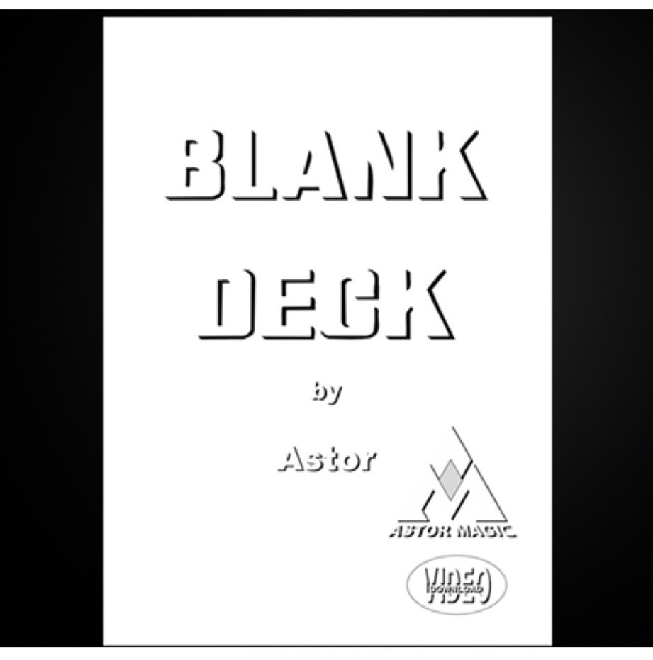 Blank Deck by Astor, Perfect For Magic Collectors! Brand New