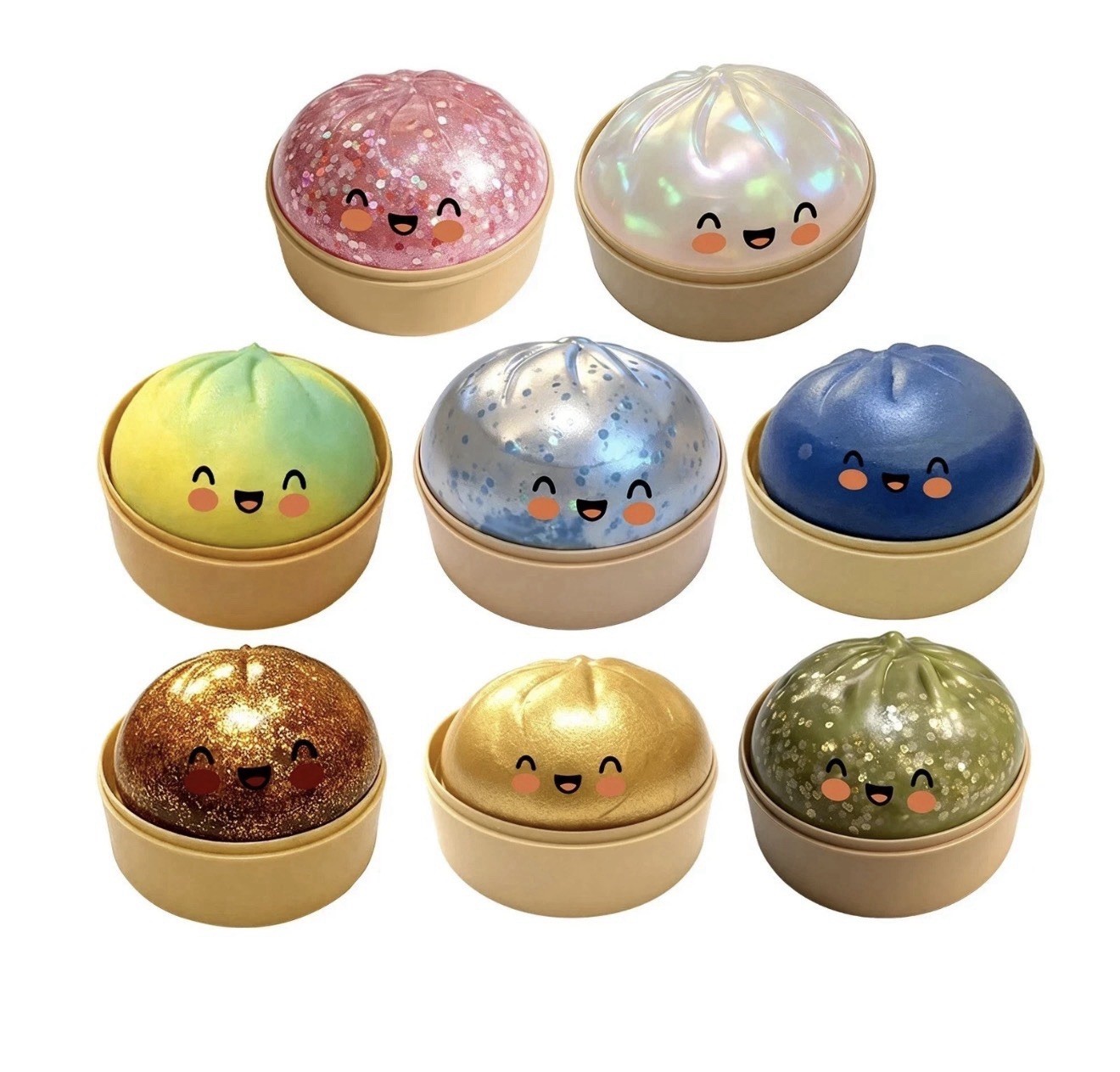 Squishy Dumpling Rainbow NEW Dumpling Five Below Type New Sealed Fidget Butter
