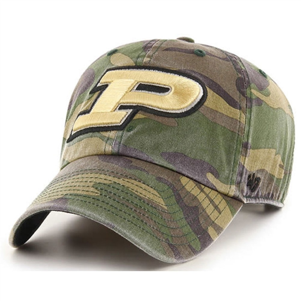 Purdue Boiler Makers 47 Brand Clean Up Adjustable Hat - Camo