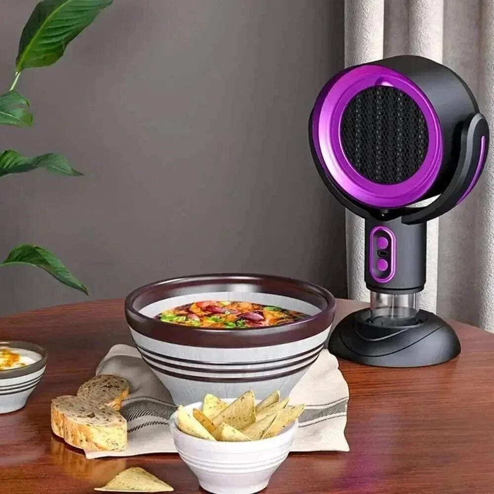 Desktop Range Hood for Kitchen - 2 Speed Negative Ion USB Rechargeable