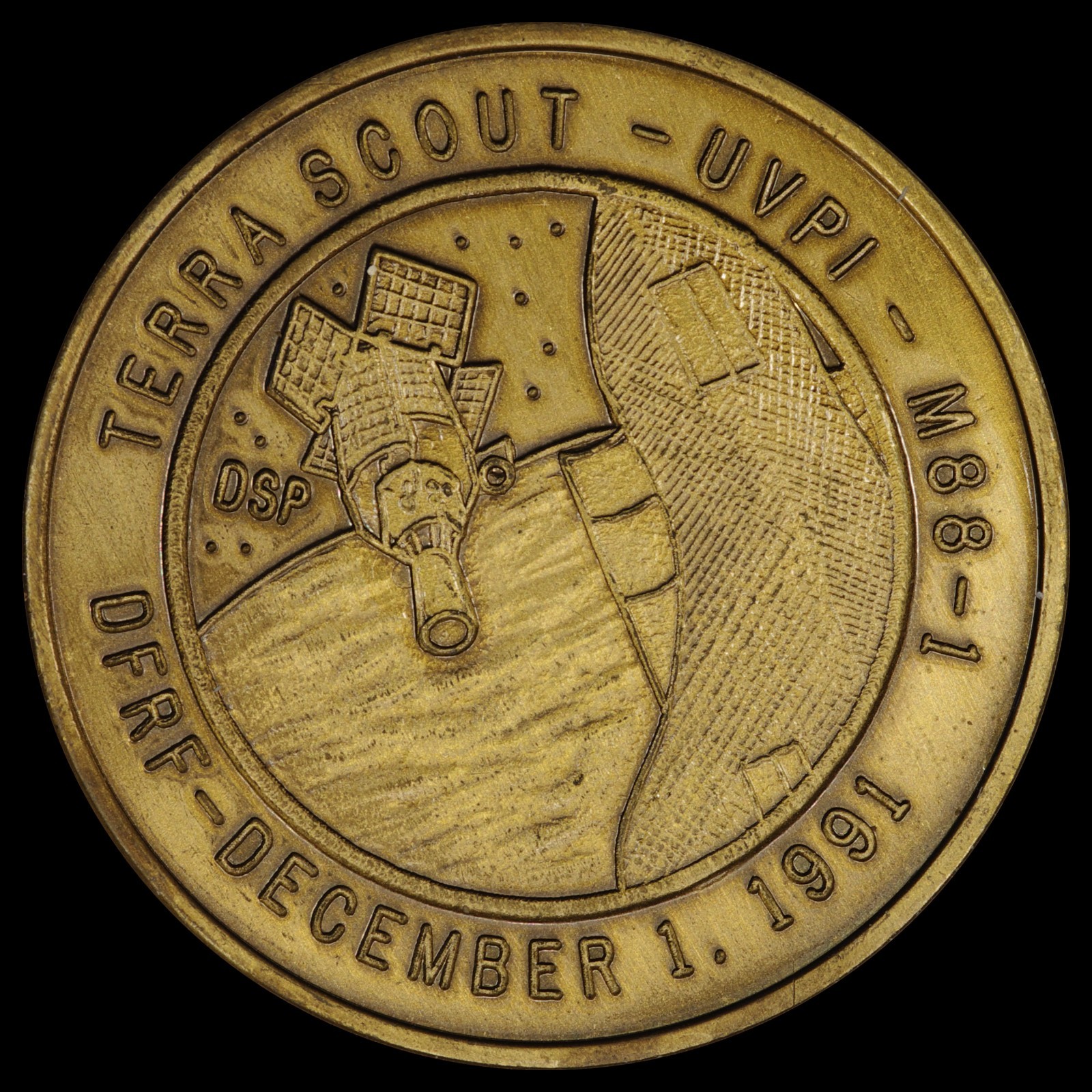 NASA Space Shuttle Crew Emblem Bronze Coin - Space Shuttle Atlantis, STS-44