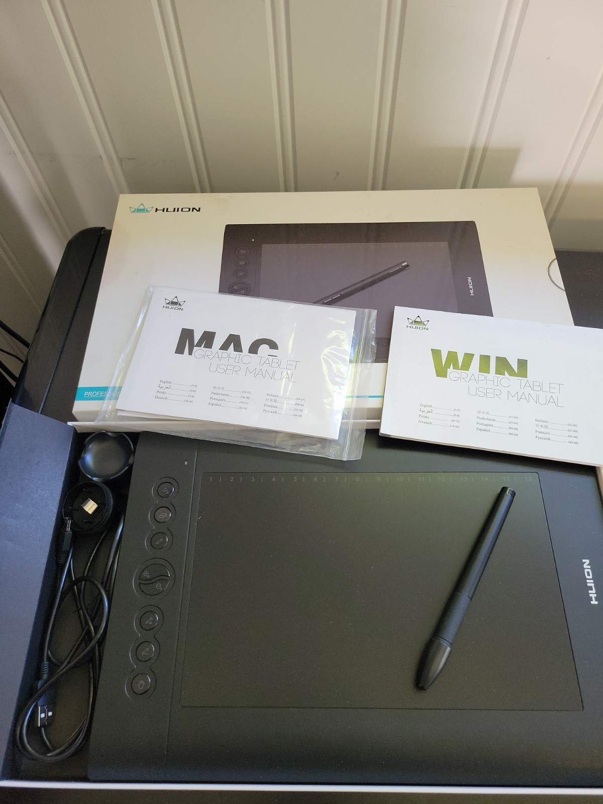 HUION H610PRO Graphic Drawing Tablets 10x6 inch Digital Drawing
