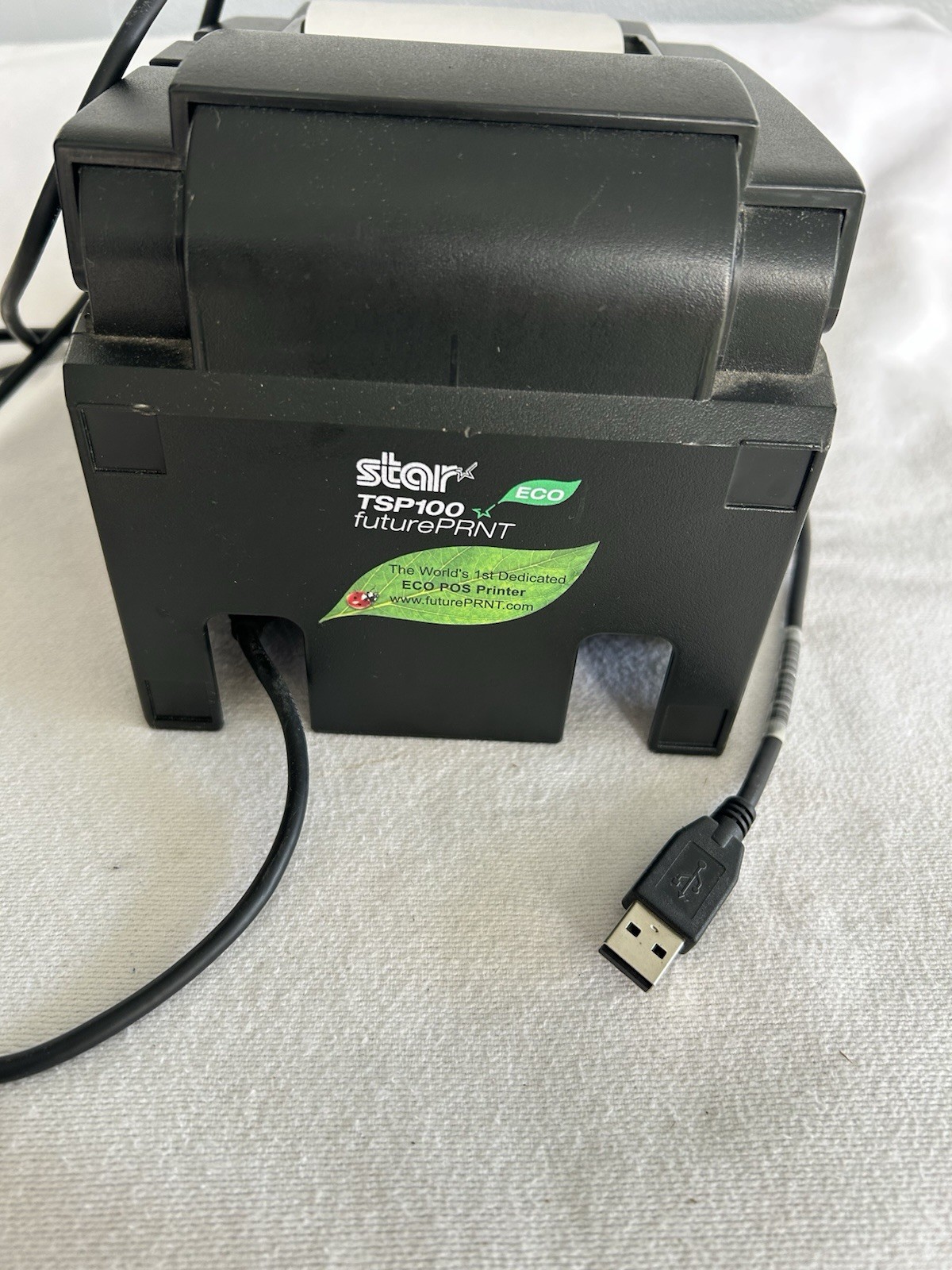 Star TSP100 ECO Thermal Receipt Printer USB POS Tested Working Black