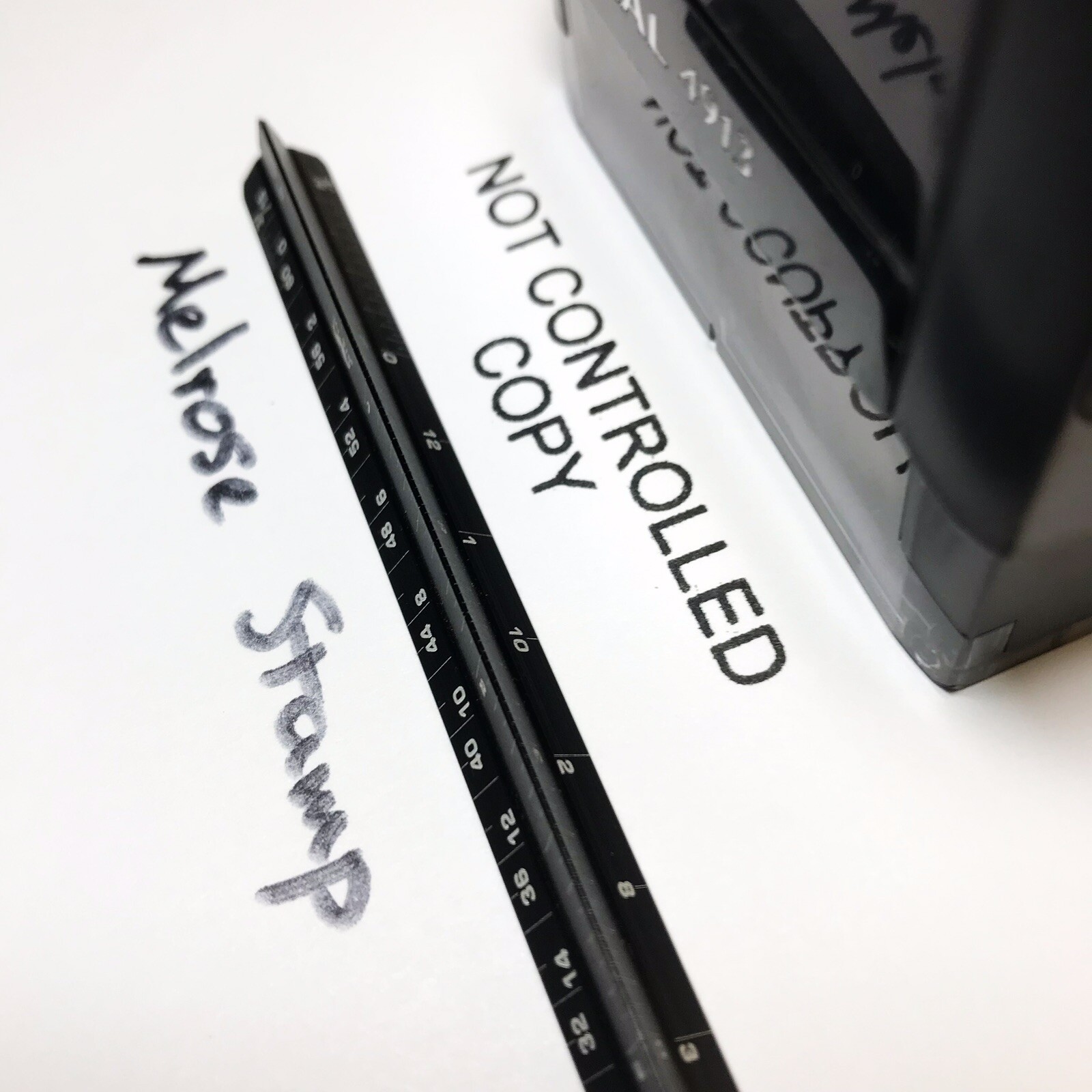 Not Controlled Copy Rubber Stamp Black Ink Self Inking Ideal 4913