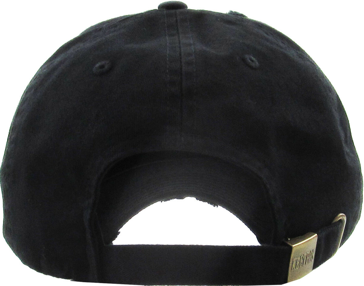 Thin Blue Line Law Enforcement Police Distressed Adjustable Dad Hat