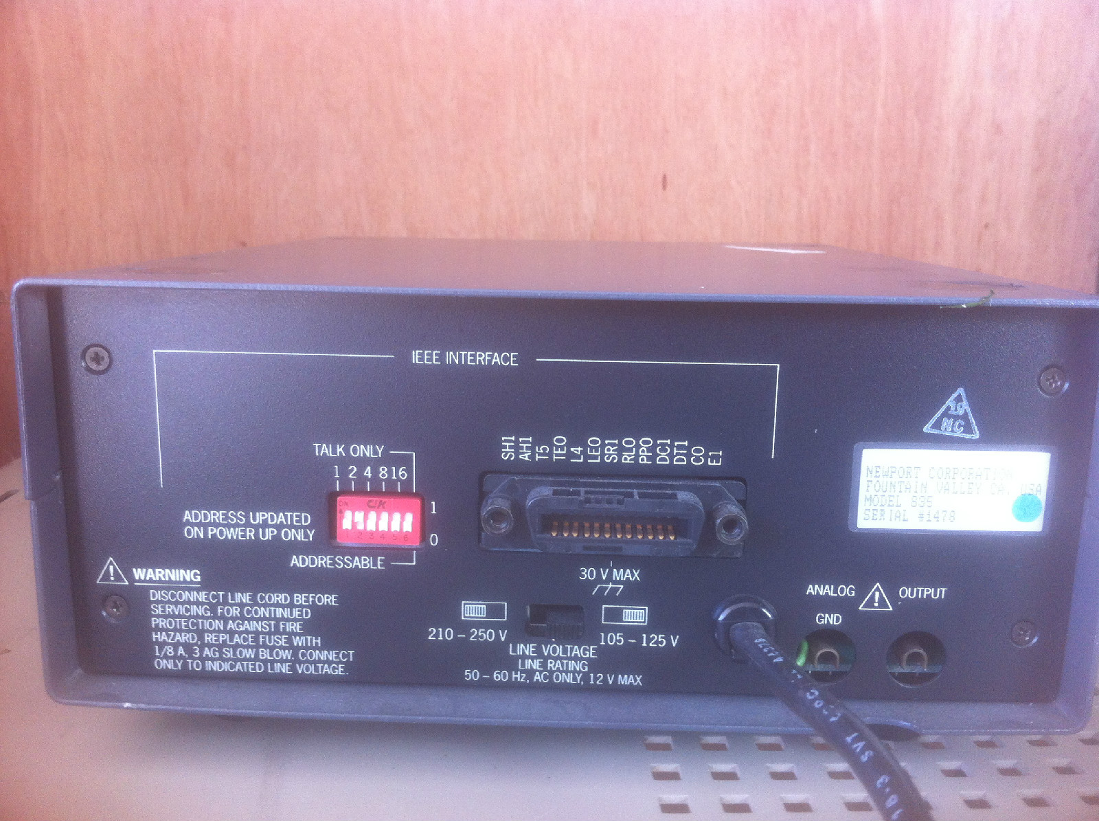 Newport 835 Optical Power Meter