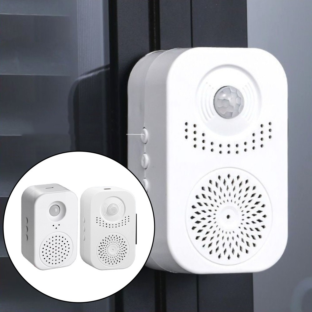 Rechargeable Doorbell with Motion Sensor and Voice Recording for Business Use