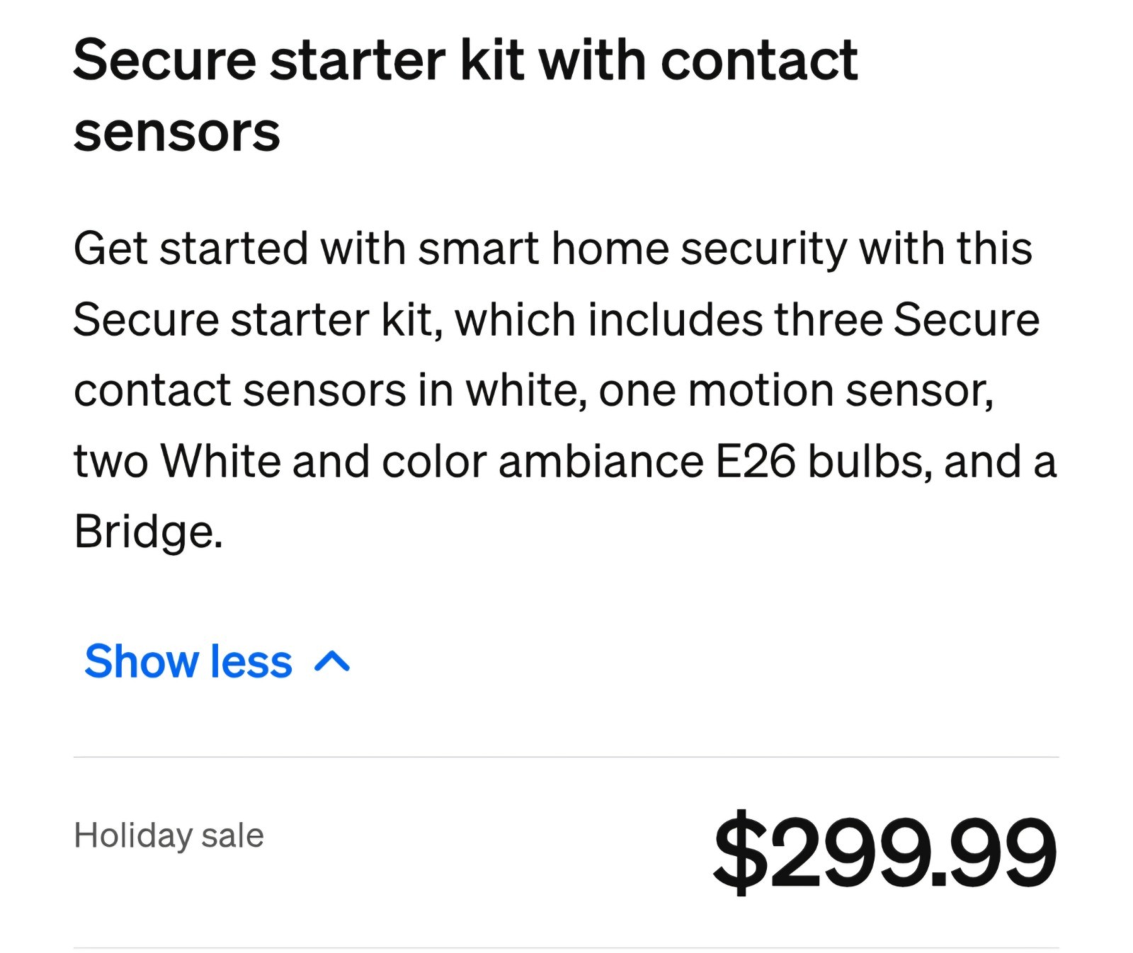Philips - Hue Security Sensor Starter Kit -White