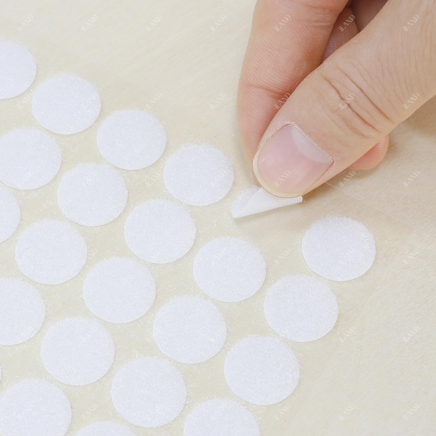 Hook and Loop Dots with Adhesive 432 Pcs 0.59Inch Diameter Sticky Circle Dots fo