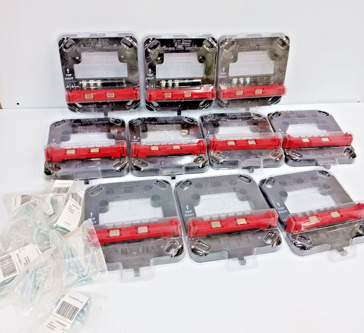 New Lot of 10 Edwards GP10 Wiring Universal Mounting Plate