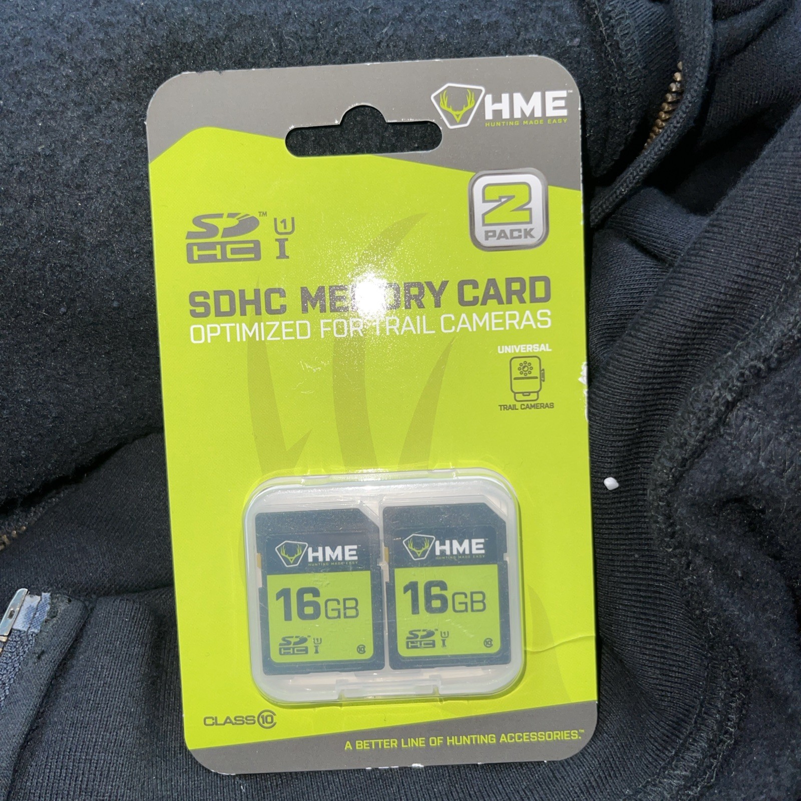 HME™ SDHC 16GB Memory Card (2 Pack) • Optimized For Trail Camera -Factory Sealed
