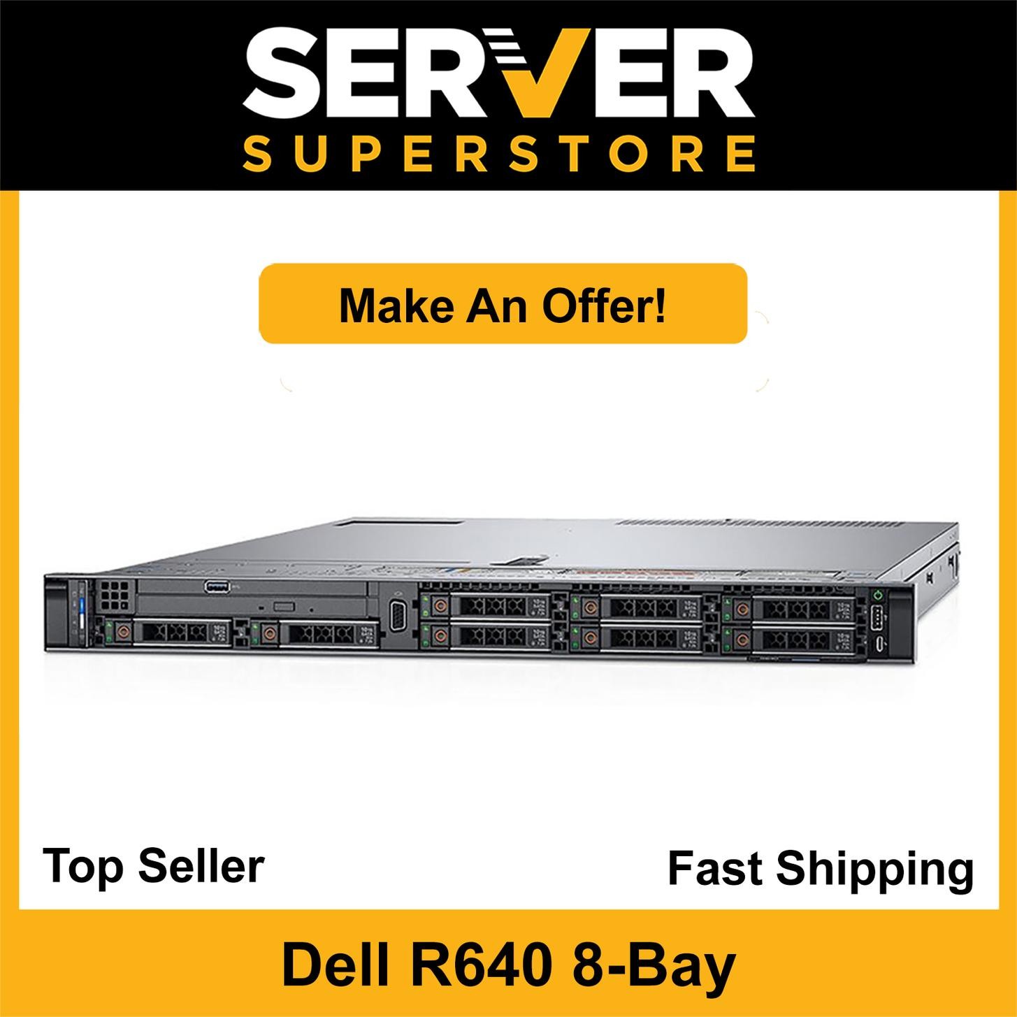 Dell PowerEdge R640 Server 2x Gold 6130 2.1GHz =32 Cores H730P 32GB 4x 900GB SAS
