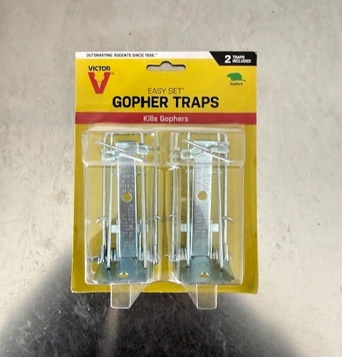 Victor 0611 Easy Set Gopher Trap 2 Pack New