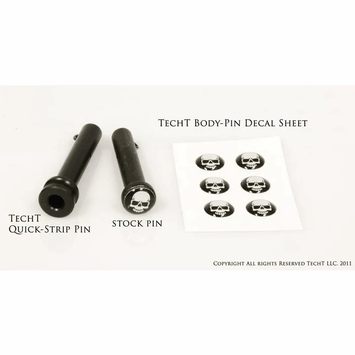 TechT Paintball Products Skull Body Pin Decal Set (6) - for A5, X7, or Phenom