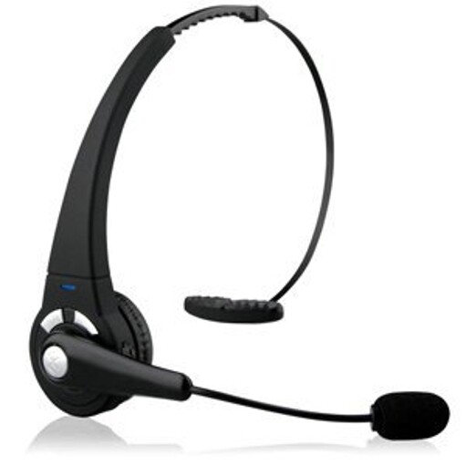 Wireless Headphone Hands-free Boom Microphone Mono Headset for Cell Phones