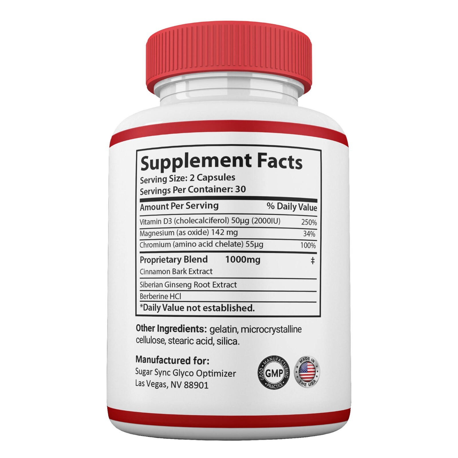 Sugar Sync Glyco Capsules, SugarSync Optimizer Max Strength Supplement (5 Pack)