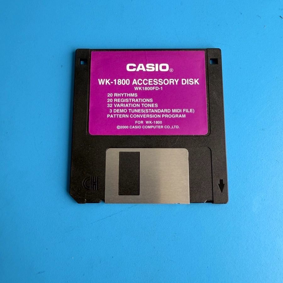CASIO WK-1800 Keyboard Part: Rhythms Tones Accessory Floppy Disc WK1800FD-1
