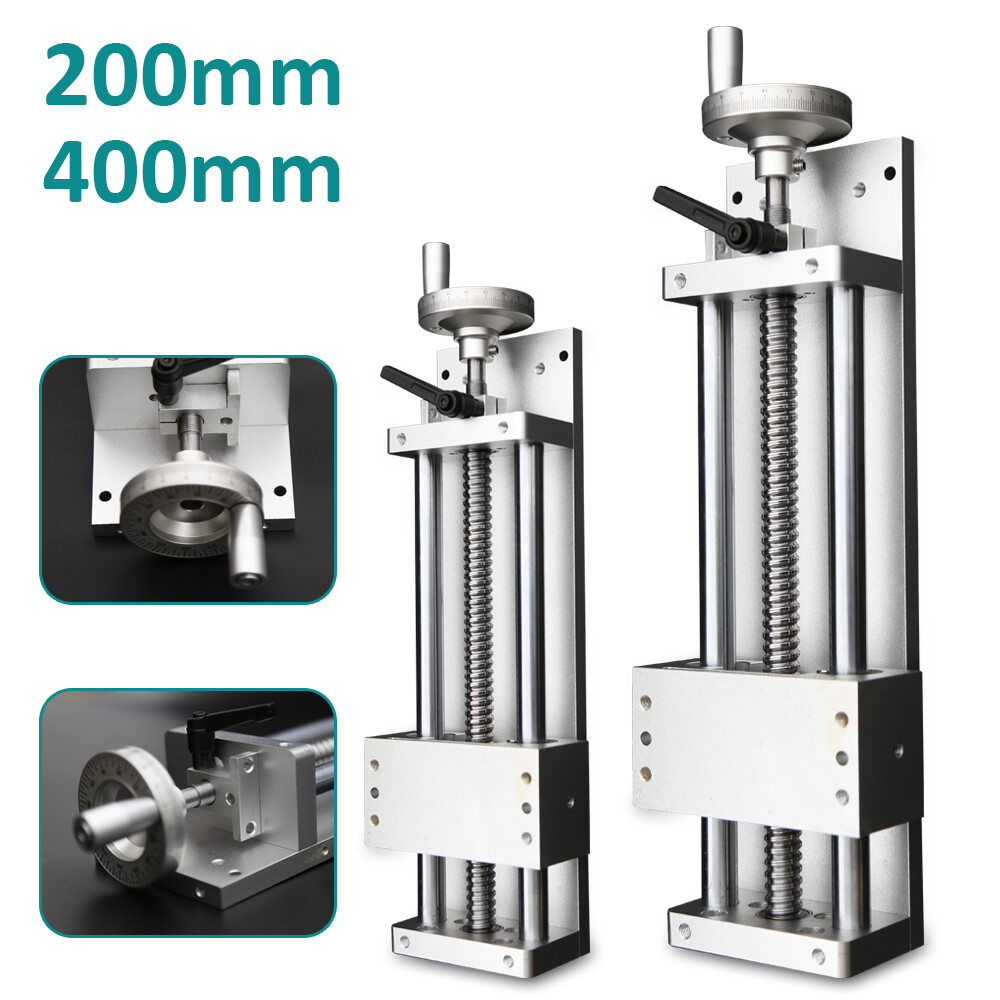 XYZ Axis Ball Screw Sliding Table Linear Stage Manual Cross Module 200mm/400mm