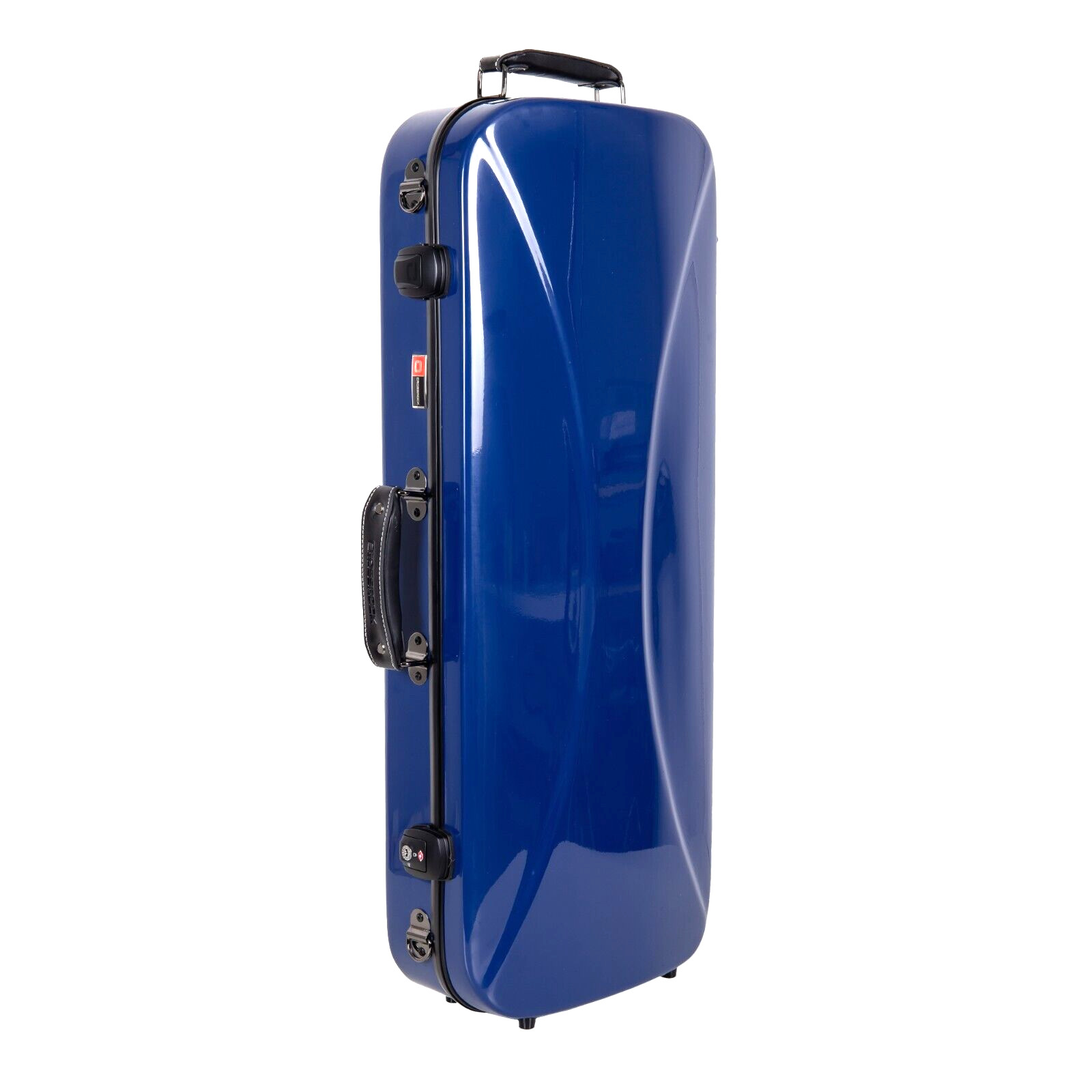 Crossrock Double Violin 4/4 Case - Two Full Size Violin Fiberglass Blue Case