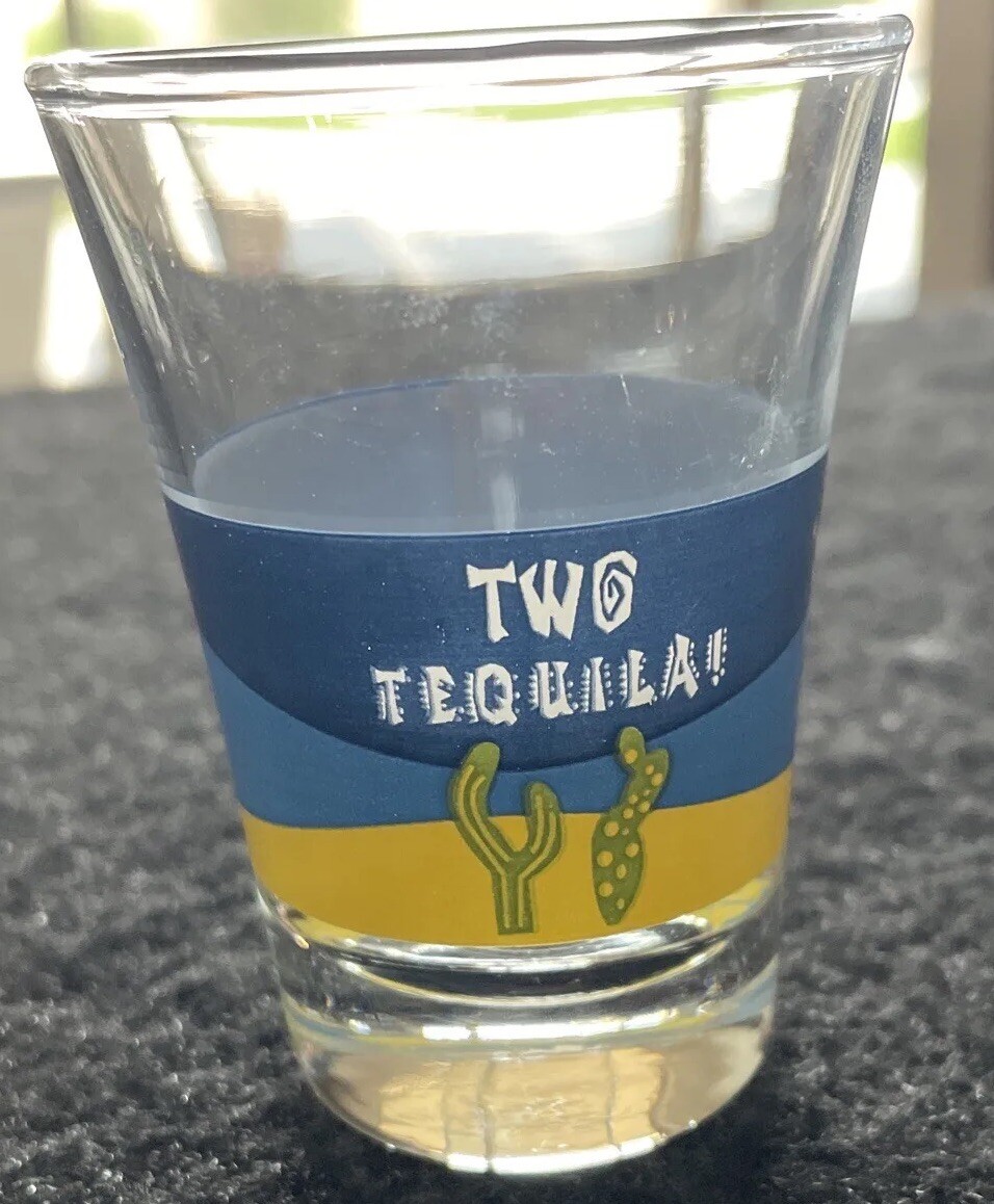TWO TEQUILAS • Glass Shot Glass