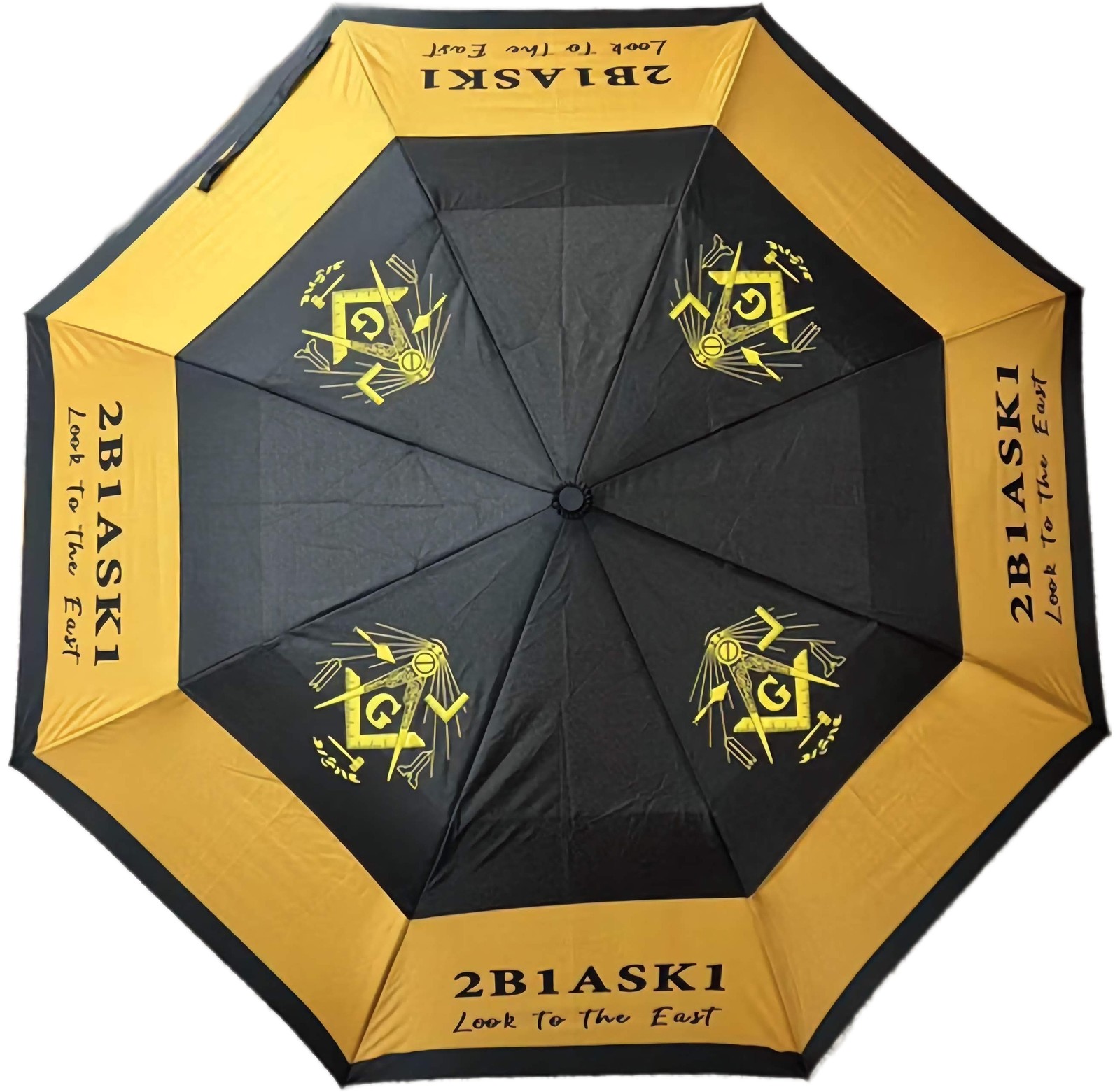 Mason 2 Fold Collapsible Umbrella [Black]