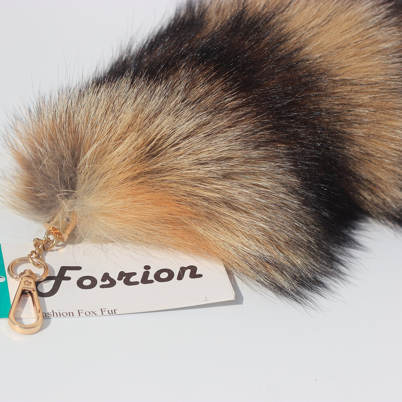 Huge Fluffy Fox Tail Fur Cosplay Keychain Handbag Accessory Tassel Hook