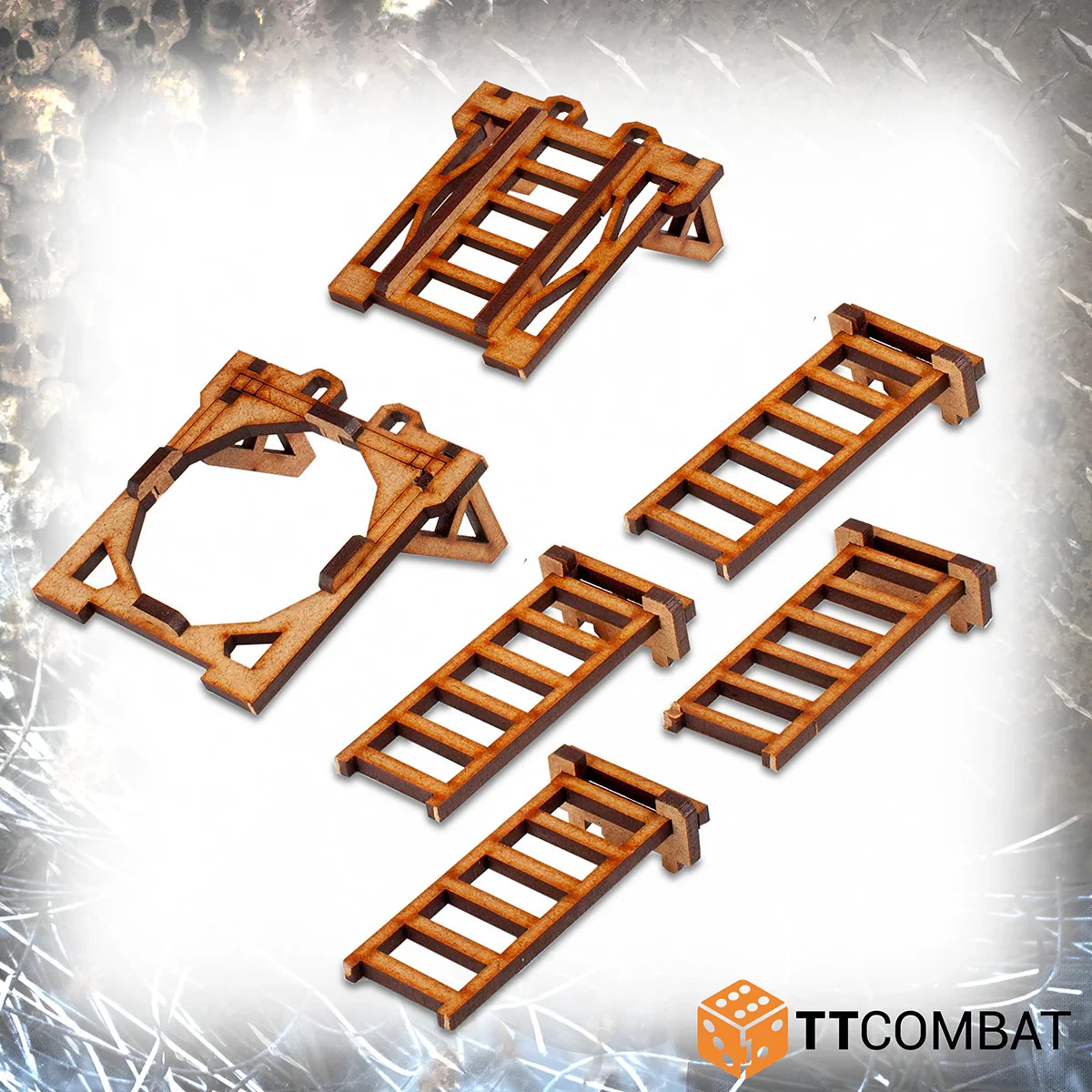 TTCombat TTSCW-SFG-155 Freighter Graveyard Small Containers (Sci-Fi Gothic) Kit