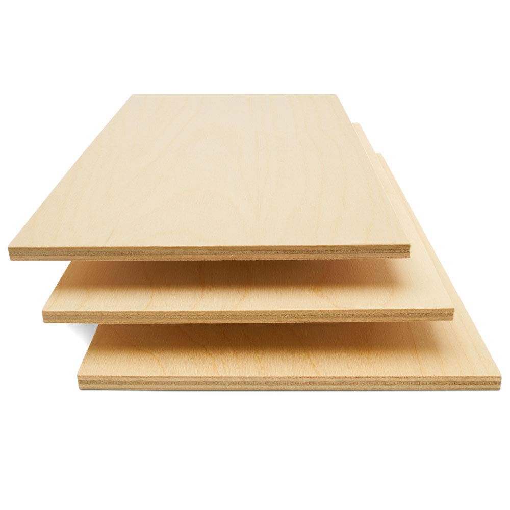 6 mm Baltic Birch Plywood 1/4 x 18 x 24 18" x 24", 1/4" thick, Pack of 4