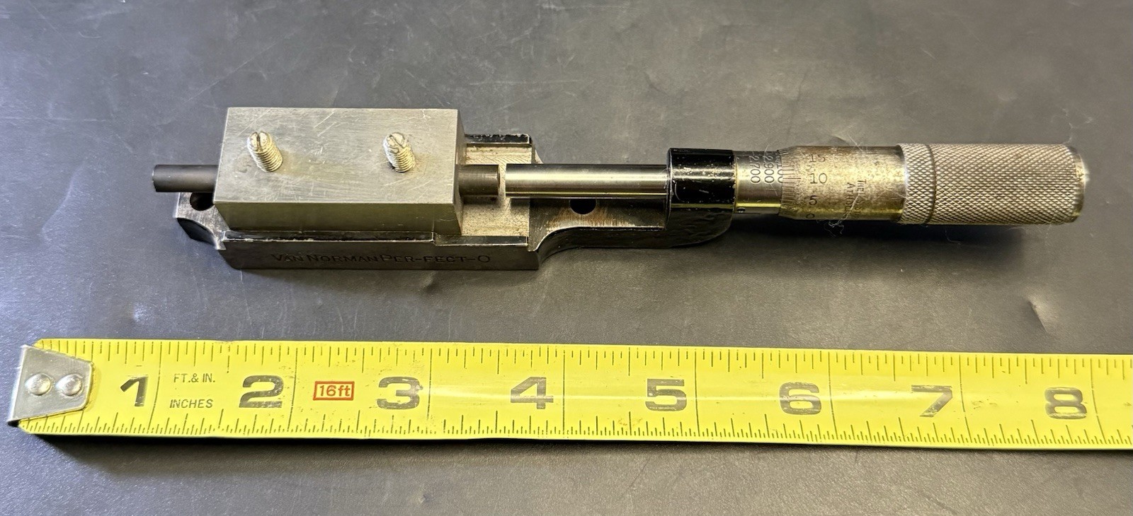 Van Norman Per-Fect-O LS Starrett Original #13527 Boring Bar Micrometer RARE UP1
