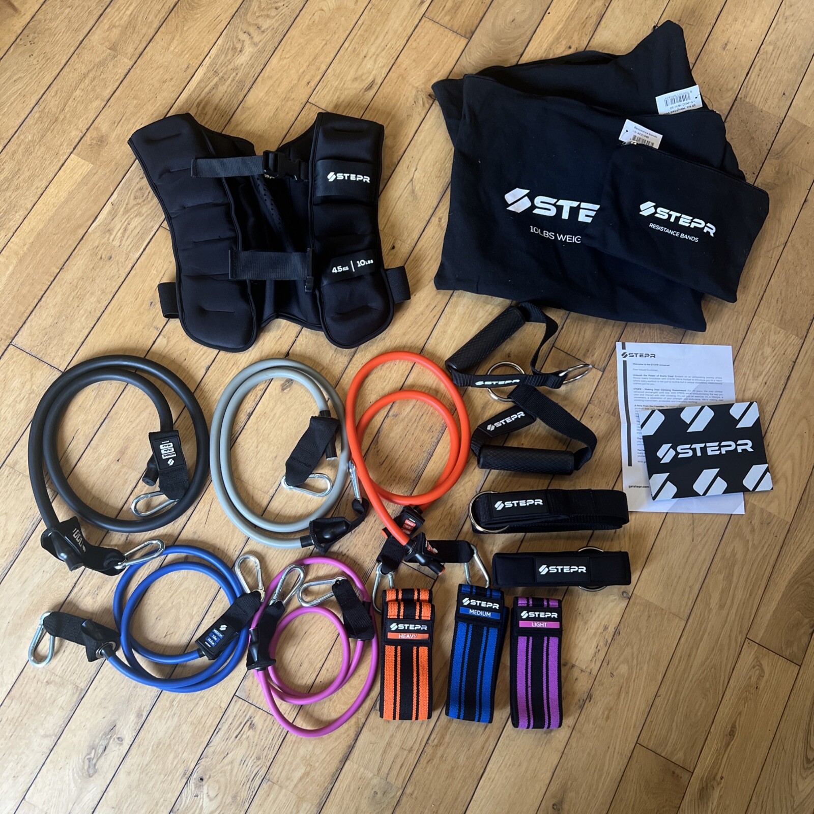 Stepr System Resistance Accessories-Weighted Vest-Bands-Bungees **No HR Monitor