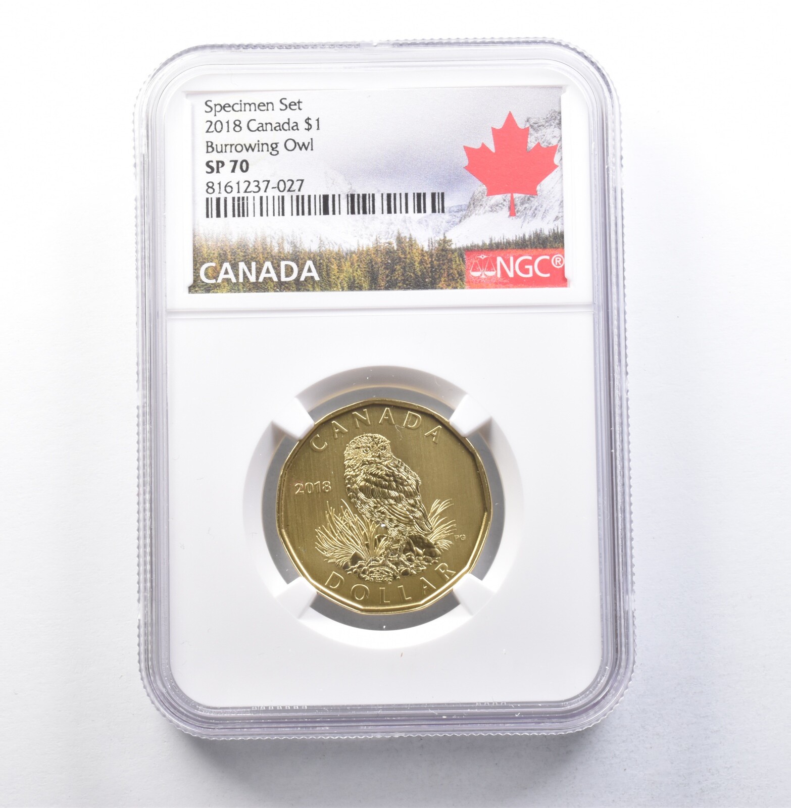 2018 Canada 1 Dollar Specimen Set Burrowing Owl SP70 NGC *5939