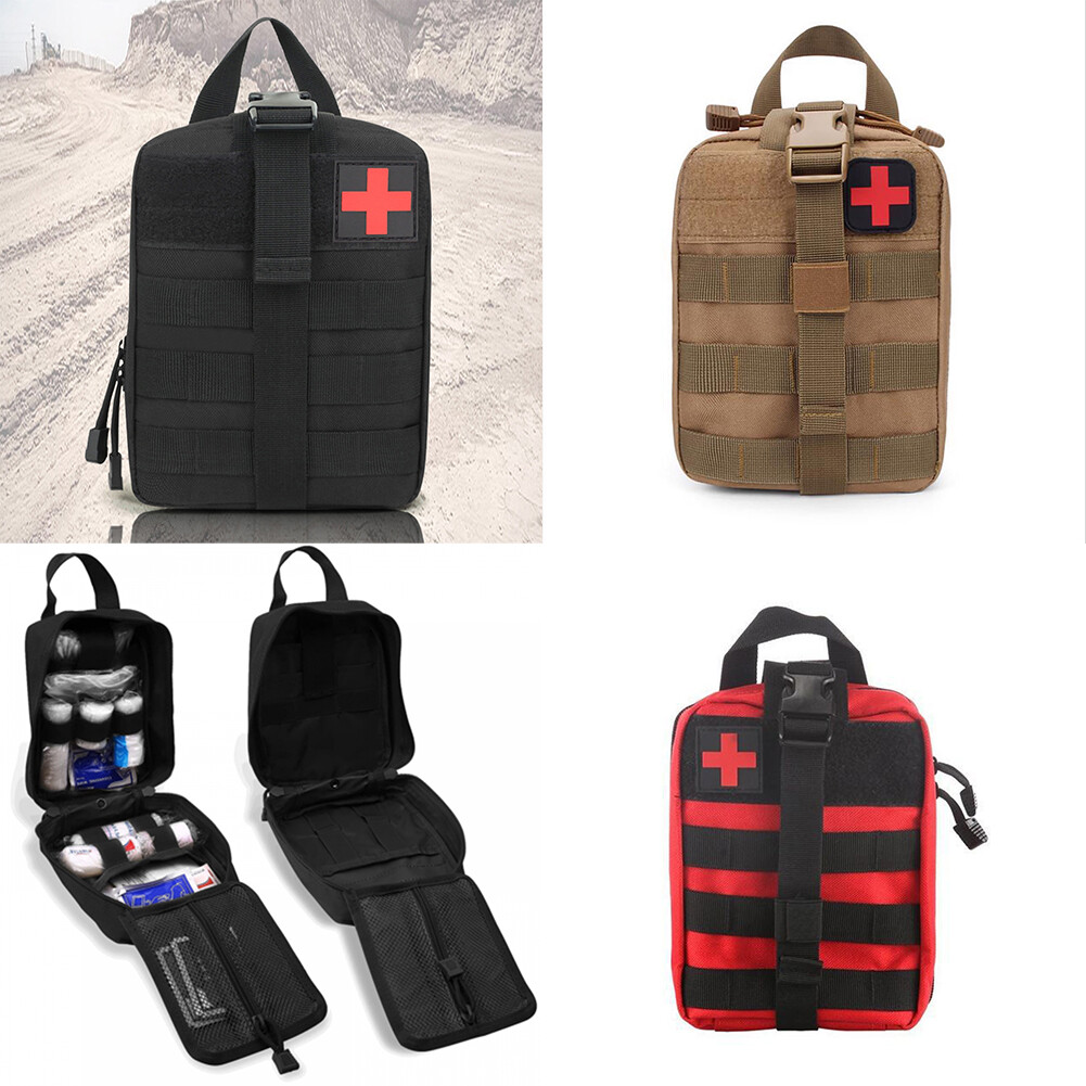 US 1 Pc Tactical Molle Pouch Medical First Aid Bag Military Emergency Survival