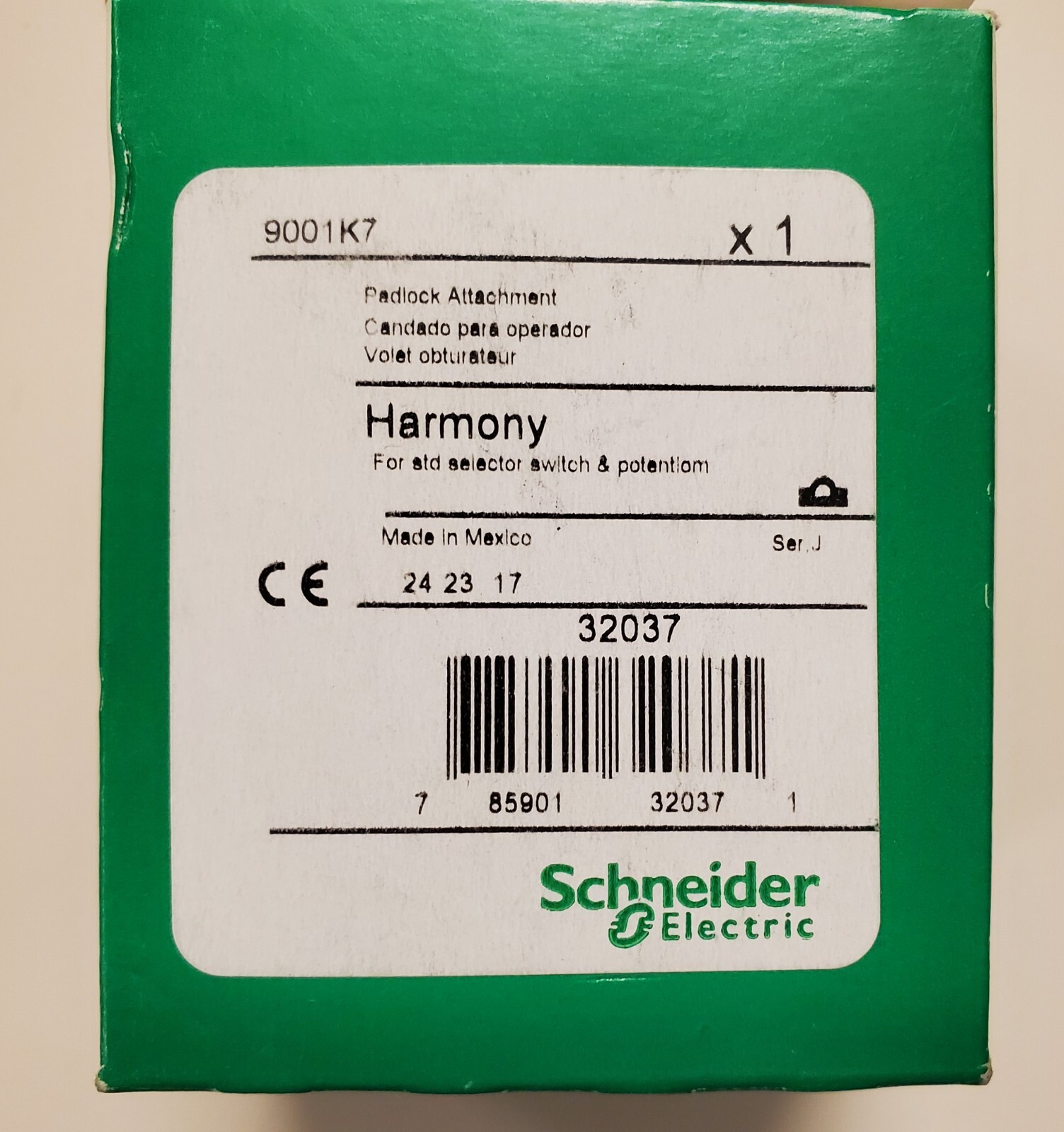 Schneider Electric / Harmony 9001K7 Padlock Attachment