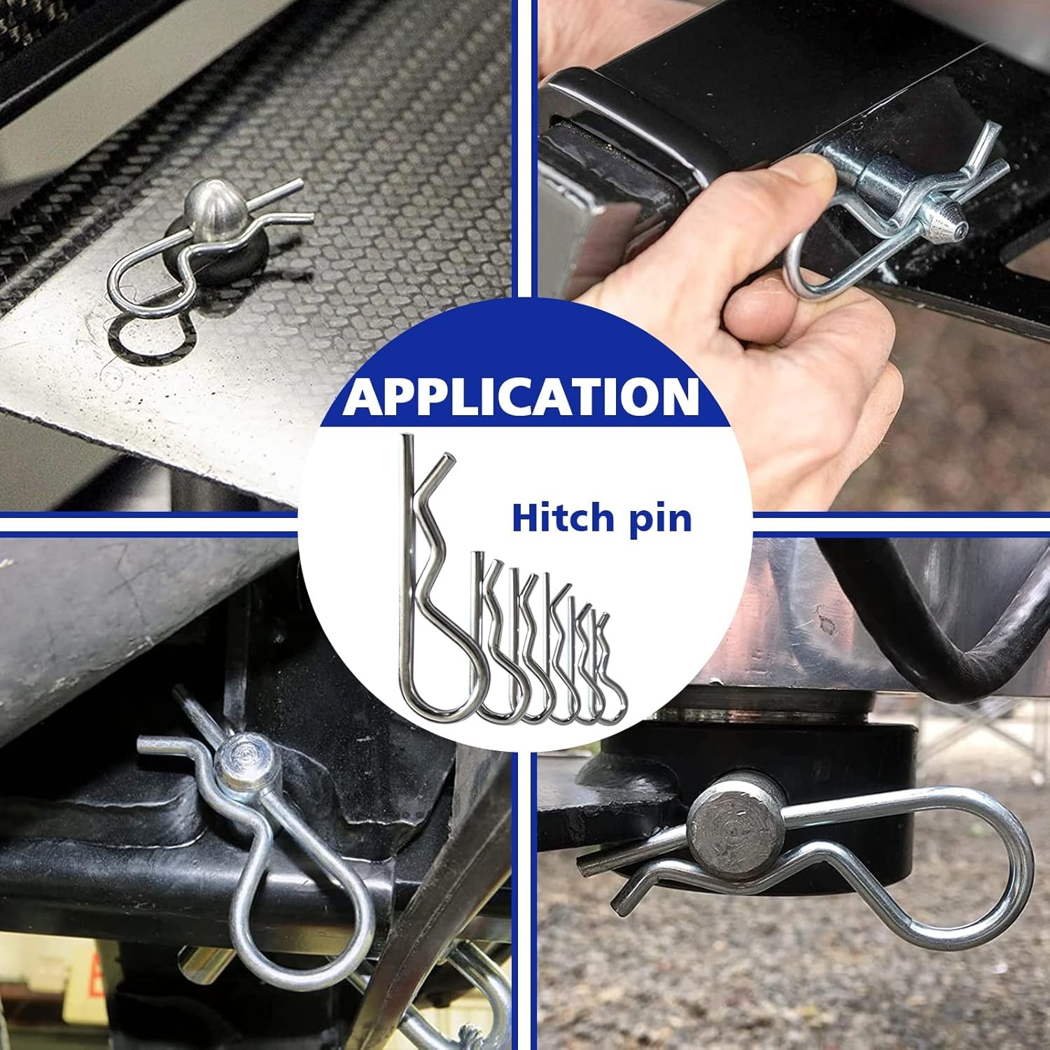 367 PCS Heavy Duty Pin Assortment Kit, Hitch Pins R Clip Pins/ Hair Pins/ Lynch