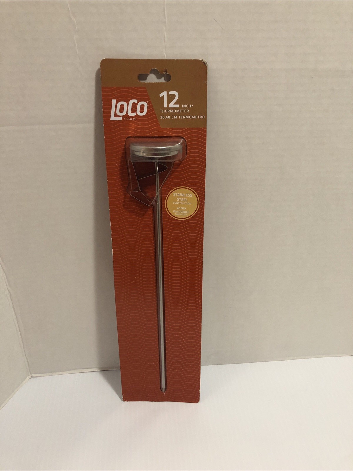 Loco 12” Thermometer Stainless New