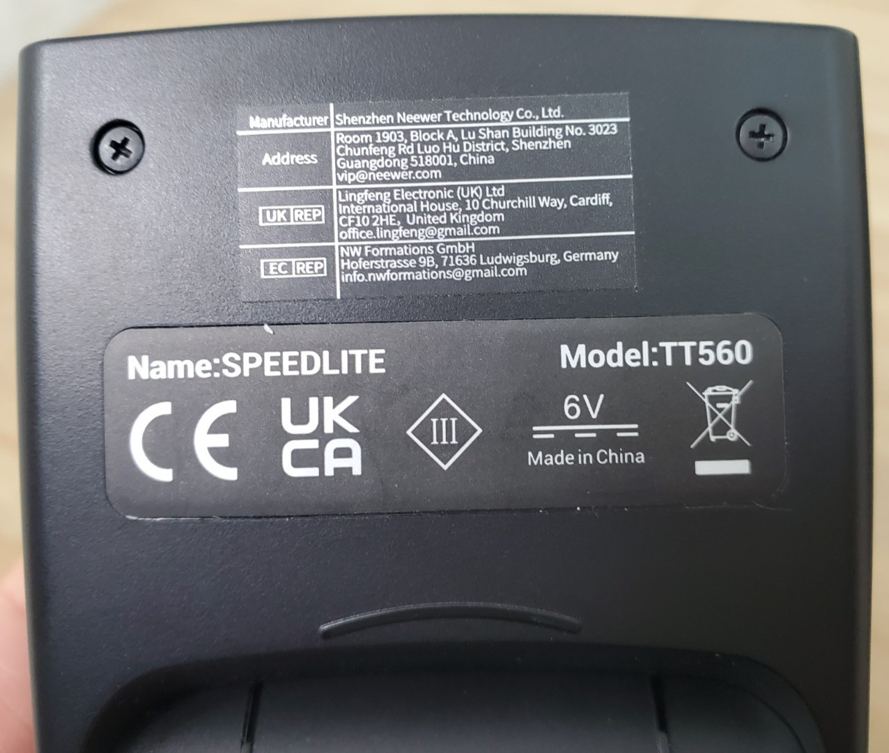 Neewer Speedlite TT560 Camera Flash