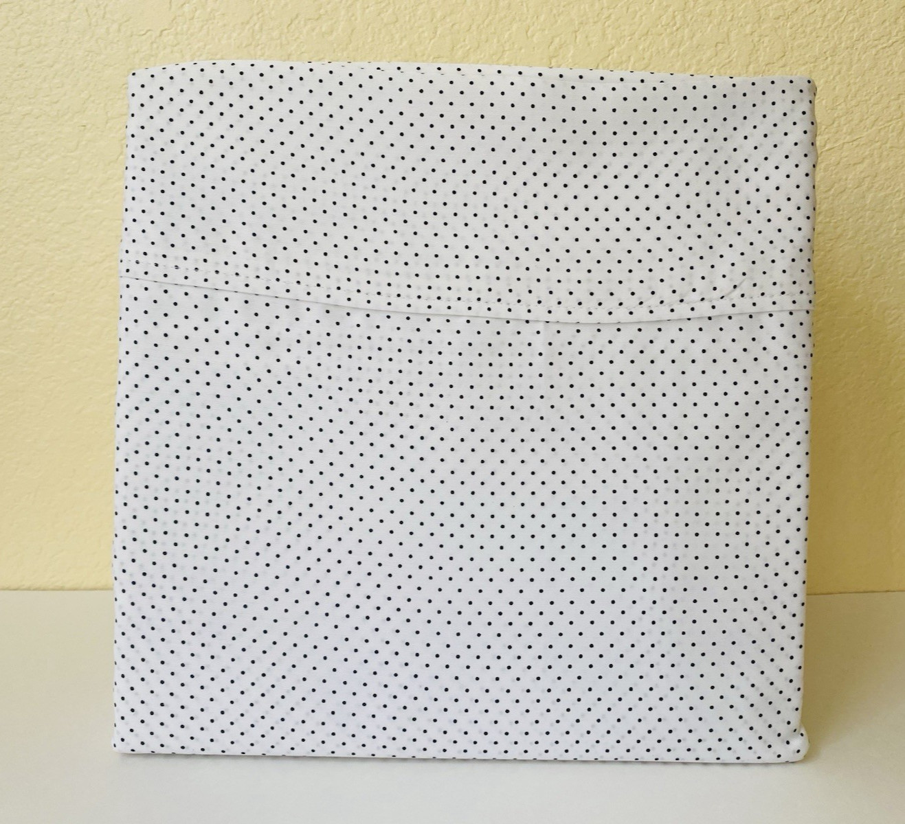 Kenneth Cole QUEEN Sheet Set 55% Cotton 500TC Black Dots on White ANTIBACTERIAL