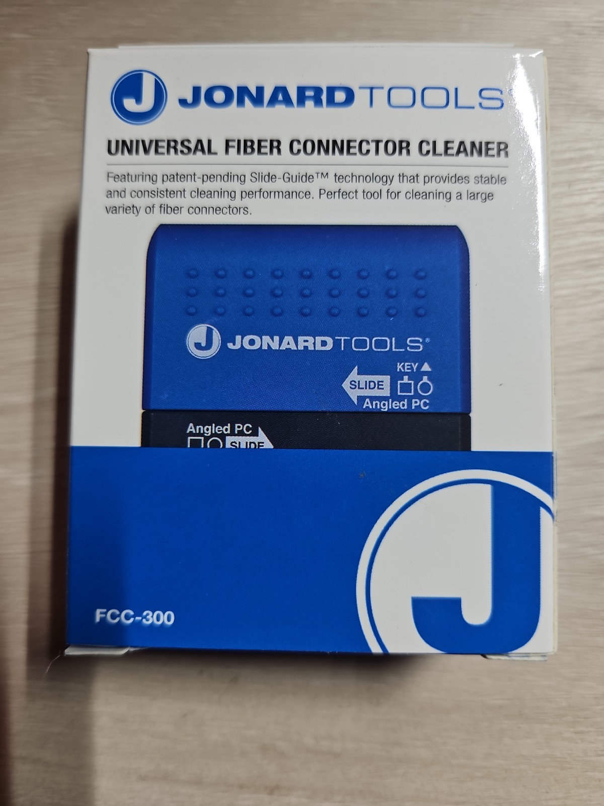 Fiber Connector Cleaner, Universal, Optical Fiber Cleaning Jonard Tools FCC-300