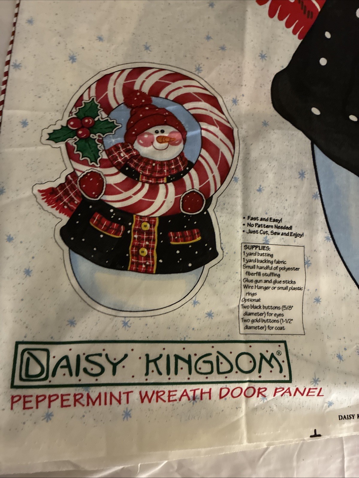 Daisy Kingdom Peppermint Wreath Door Panel