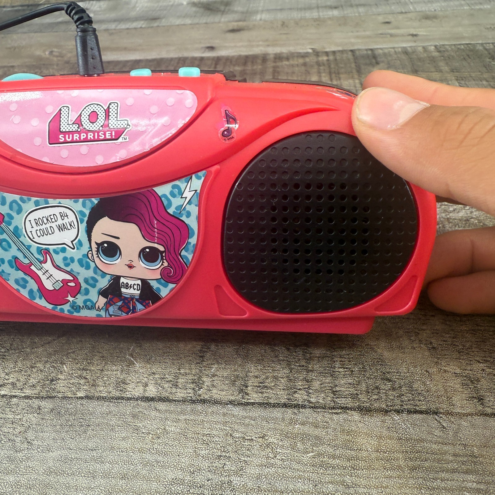 LOL Surprise Bluetooth Karaoke Machine Turns On