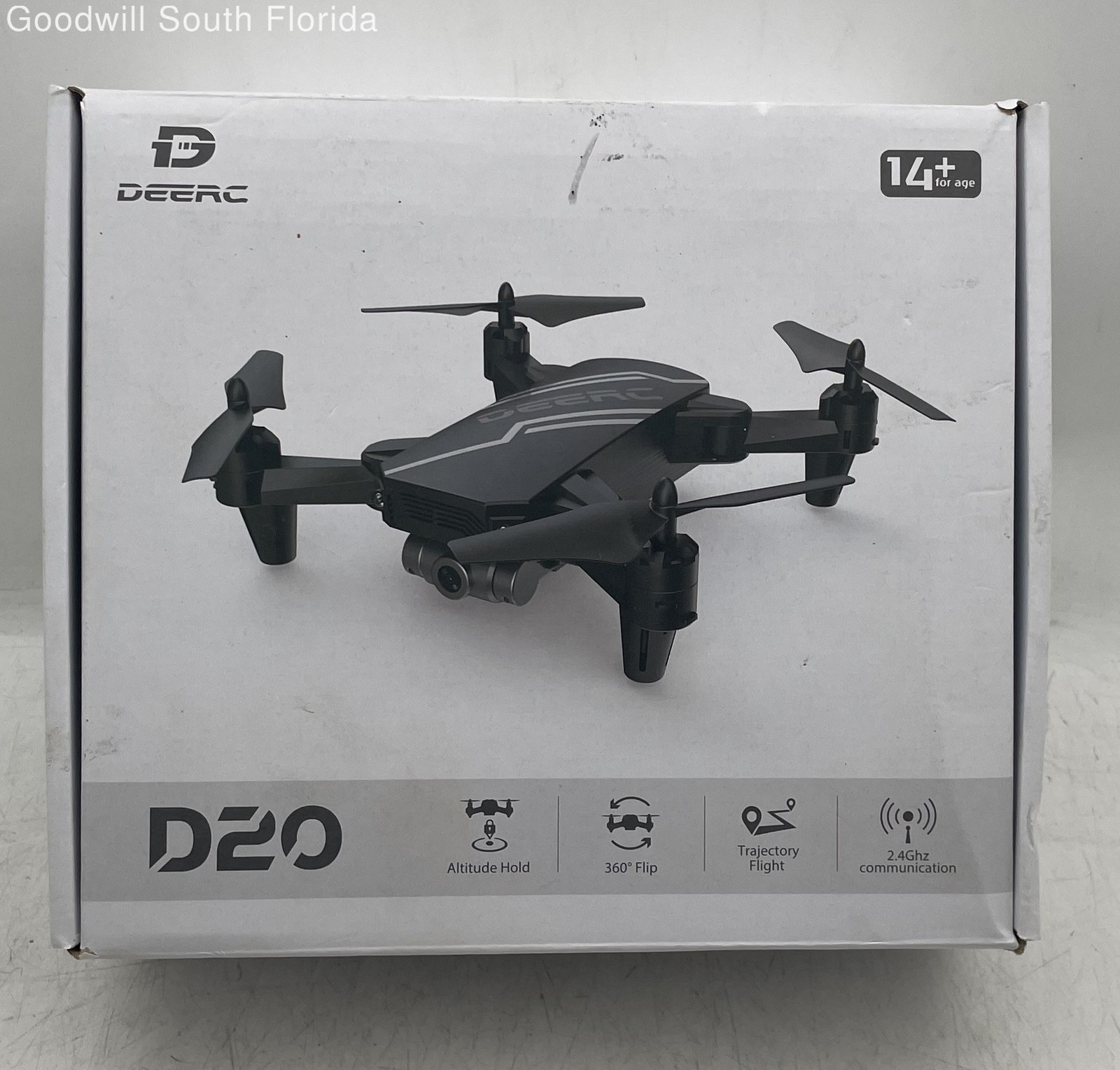 Deerc D20 Silver Altitude Hold 360 Degree Flip Quadcopter Mini Drone Not Tested